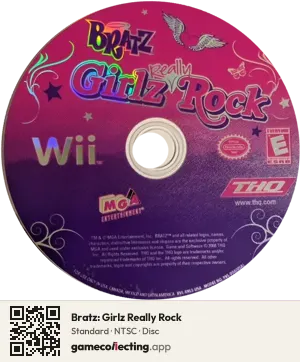 Bratz: Girlz Really Rock Nintendo Wii, NTSC disc