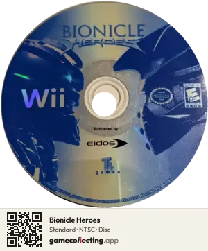 Bionicle Heroes Nintendo Wii, NTSC disc