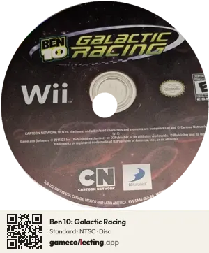 Ben 10: Galactic Racing Nintendo Wii, NTSC disc
