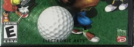 Disney Golf, the ESRB box on its front