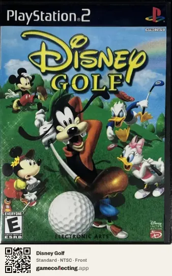 Disney Golf PlayStation 2, NTSC box front