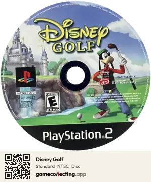 Disney Golf PlayStation 2, NTSC disc