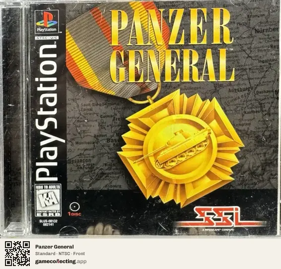 Panzer General PlayStation, NTSC box front