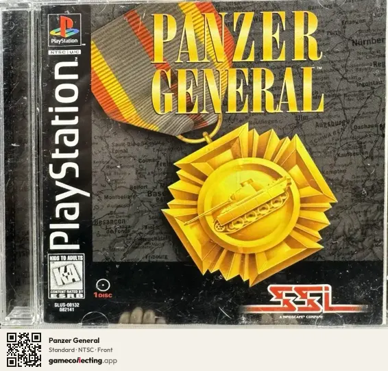 Panzer General PlayStation, NTSC box front