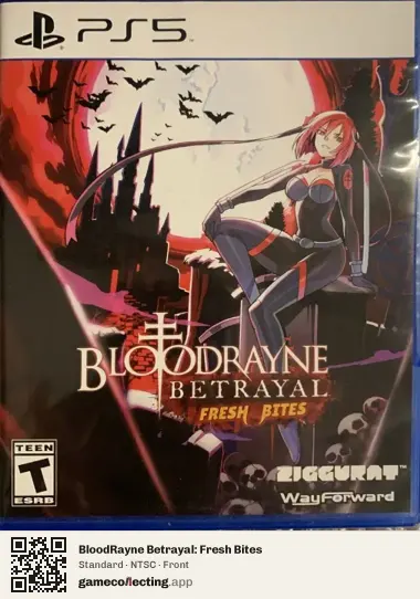 BloodRayne Betrayal: Fresh Bites PlayStation 5, NTSC box front