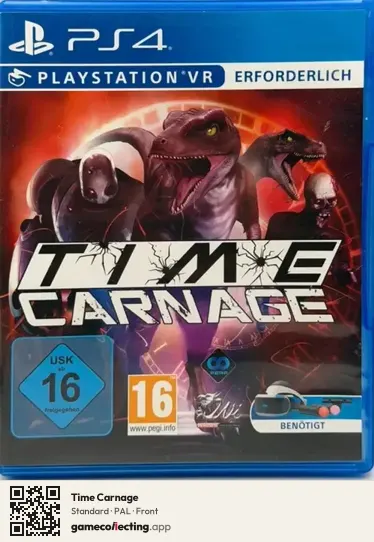 Time Carnage PlayStation 4, PAL box front