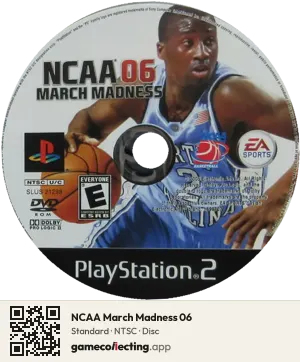 NCAA March Madness 06 PlayStation 2, NTSC disc