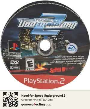 Need for Speed Underground 2 PlayStation 2, NTSC disc