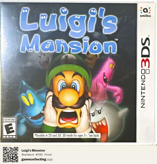 Luigi's Mansion Nintendo 3DS, NTSC box front
