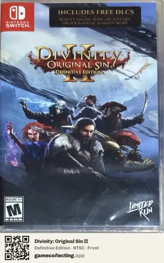Divinity: Original Sin II Nintendo Switch, NTSC box front