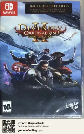 Divinity: Original Sin II Nintendo Switch, NTSC box front