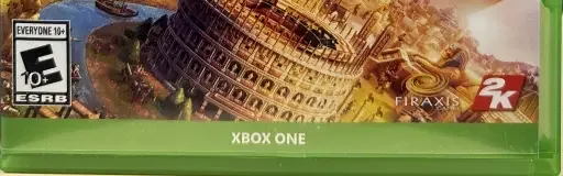 Sid Meier's Civilization VI, the ESRB box on its front