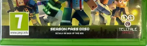 Minecraft: Story Mode Season Two, the PEGI square on its front