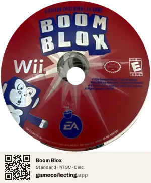 Boom Blox Nintendo Wii, NTSC disc