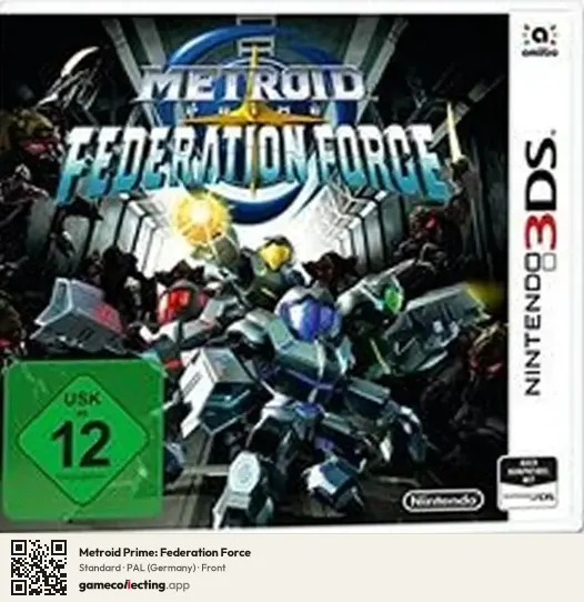 Metroid Prime: Federation Force Nintendo 3DS, Germany box front