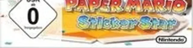 Paper Mario: Sticker Star, the USK square on its front