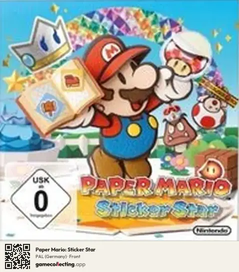 Paper Mario: Sticker Star Nintendo 3DS, Germany box front