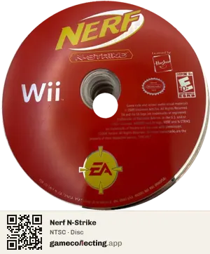Nerf N-Strike Nintendo Wii, NTSC disc