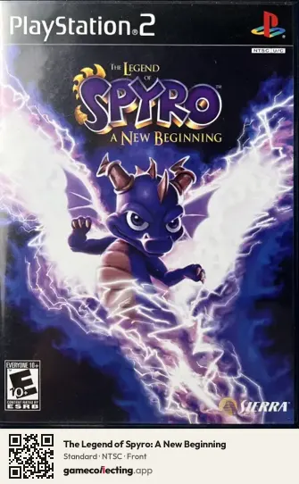 The Legend of Spyro: A New Beginning PlayStation 2, NTSC box front