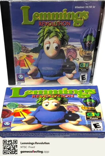 Lemmings Revolution Computer, NTSC box front