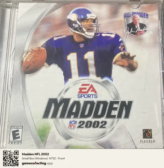 Madden NFL 2002 Computer, NTSC box front
