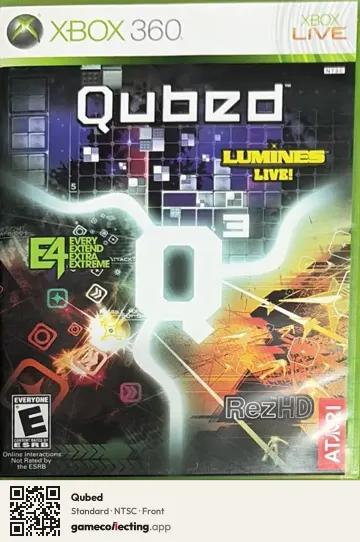 Qubed Xbox 360, NTSC box front