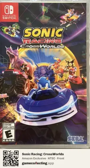 Sonic Racing: CrossWorlds Nintendo Switch, NTSC box front