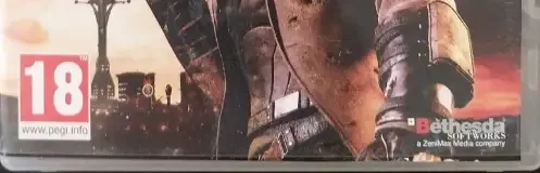 Fallout: New Vegas, the PEGI square on its front
