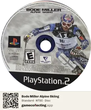 Bode Miller Alpine Skiing PlayStation 2, NTSC disc