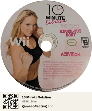 10 Minute Solution Nintendo Wii, NTSC disc