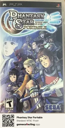 Phantasy Star Portable PlayStation Portable, NTSC box front
