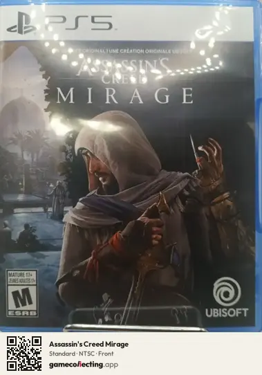 Assassin's Creed Mirage PlayStation 5, NTSC box front