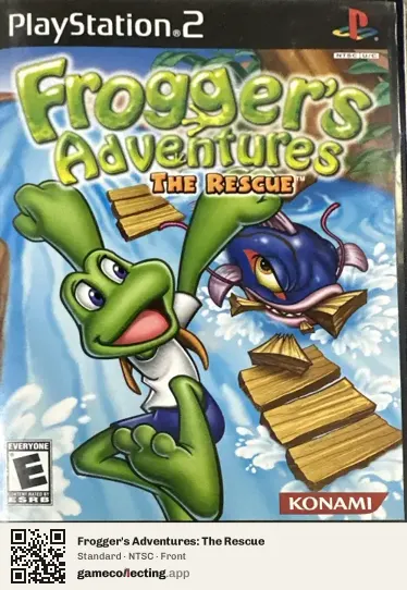 Frogger's Adventures: The Rescue PlayStation 2, NTSC box front