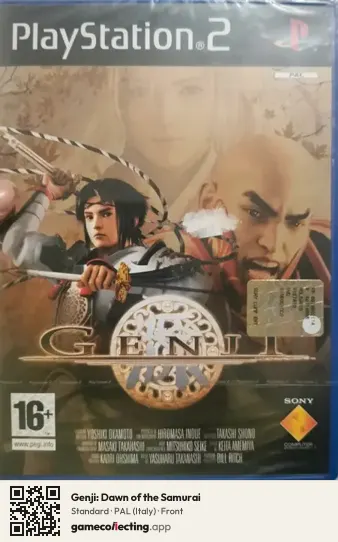 Genji: Dawn of the Samurai PlayStation 2, Italy box front