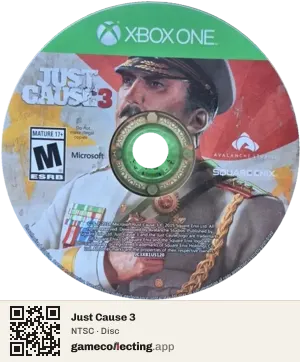 Just Cause 3 Xbox One, NTSC disc