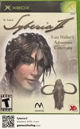 Syberia II Xbox, NTSC box front