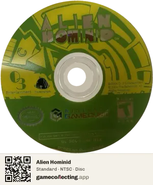 Alien Hominid Nintendo GameCube, NTSC disc