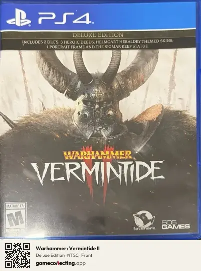Warhammer: Vermintide II PlayStation 4, NTSC box front