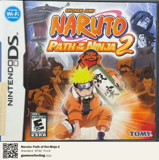 Naruto: Path of the Ninja 2 Nintendo DS, NTSC box front