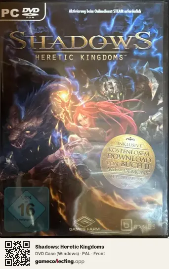 Shadows: Heretic Kingdoms Computer, PAL box front