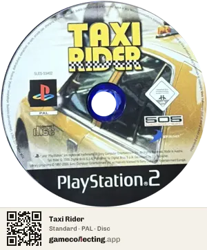 Taxi Rider PlayStation 2, PAL disc