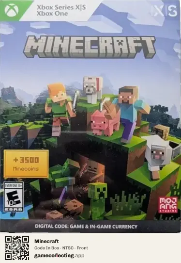 Minecraft Xbox Series X, NTSC box front