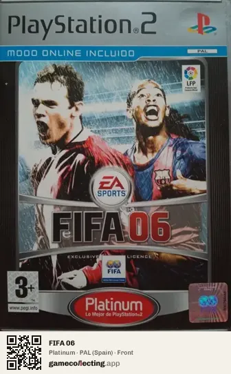 FIFA 06 PlayStation 2, Spain box front