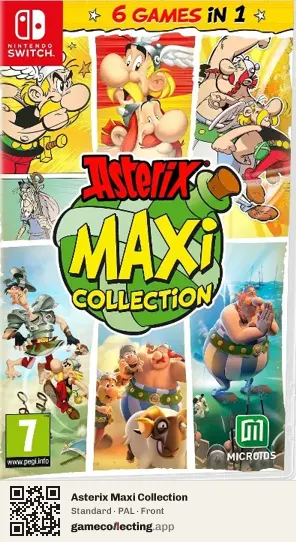 Asterix Maxi Collection Nintendo Switch, PAL box front