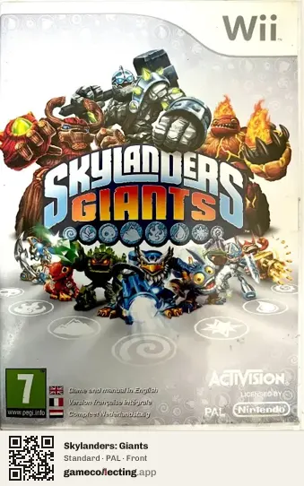 Skylanders: Giants Nintendo Wii, PAL box front