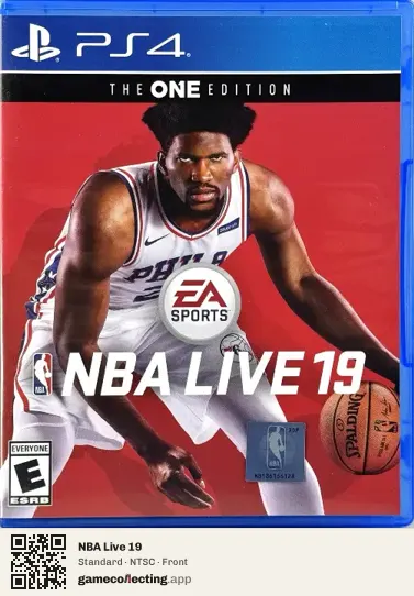 NBA Live 19 PlayStation 4, NTSC box front