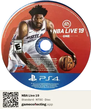 NBA Live 19 PlayStation 4, NTSC disc