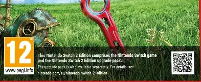 Xenoblade Chronicles: Definitive Edition, the PEGI square on its front