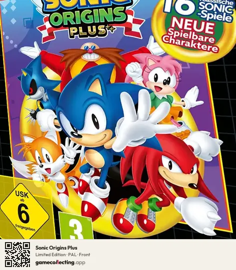 Sonic Origins Plus Xbox Series X, PAL box front