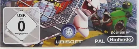 Rabbids Go Home, the USK square on its front
